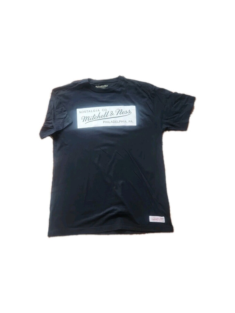 Mitchell&Ness Black Men's Short Sleeve Shirt Philadelphia XL